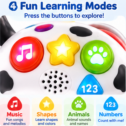 LOKIPU Pull Along Musical Dalmatian Puppy Toy for Toddlers
