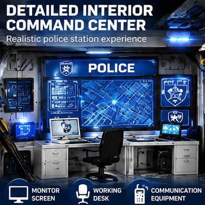LOKIPU® Transforming Police Truck Playset