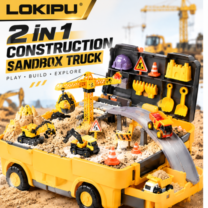 LOKIPU® 2-in-1 Construction Truck Sandbox Playset