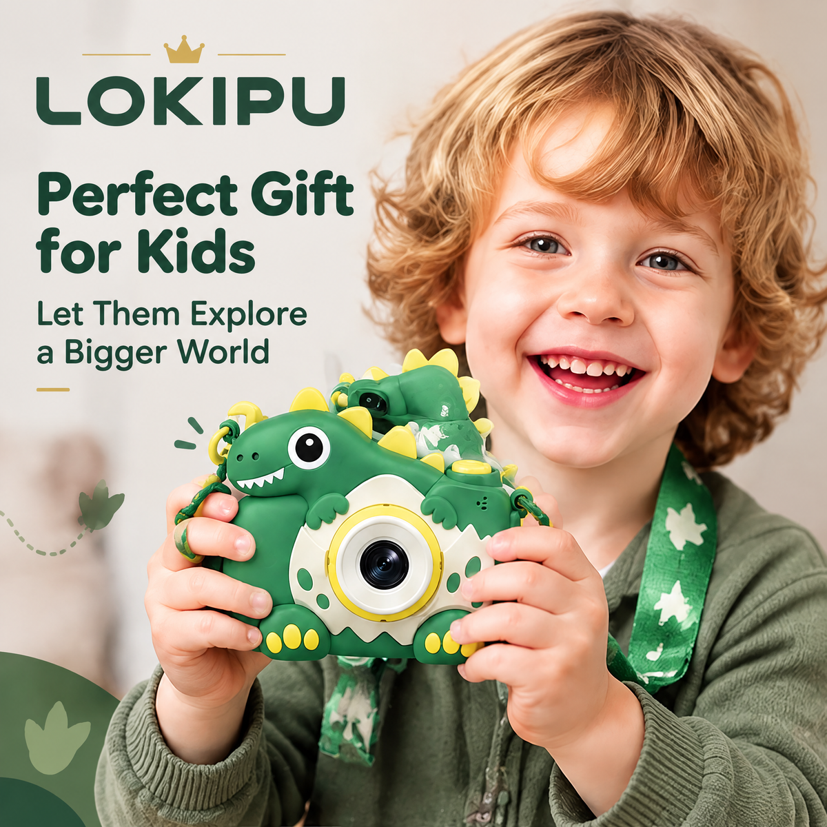 LOKIPU® Dinosaur Digital Camera for Kids